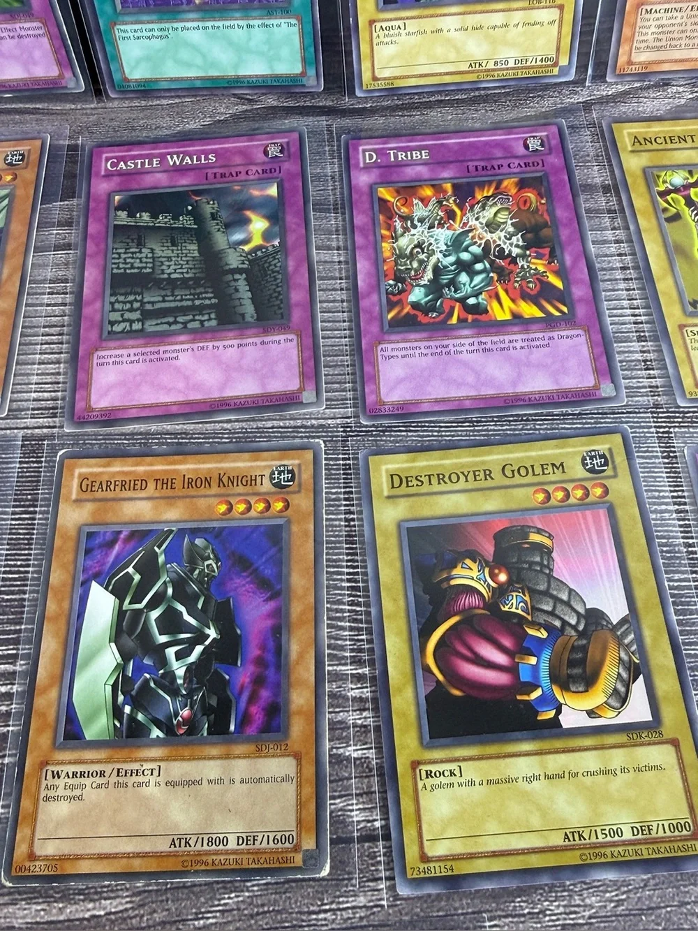 Vintage YuGiOh Lot of 19 Cards – Mixed Monsters/Spells/Traps 1996–2004